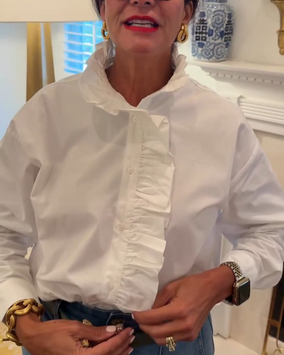 Blanca Ruffle Top