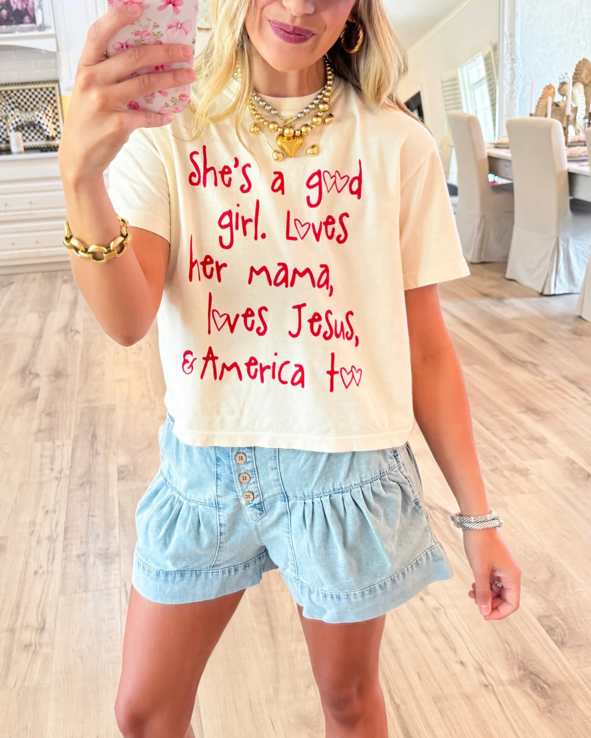 She’s a Good Girl Cropped Tee