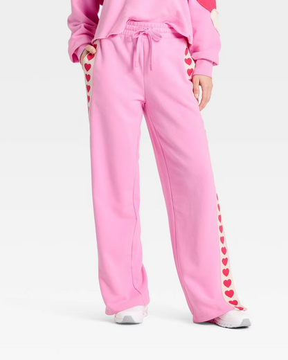 Heart-to-Heart Lounge Set – Bubblegum Pink