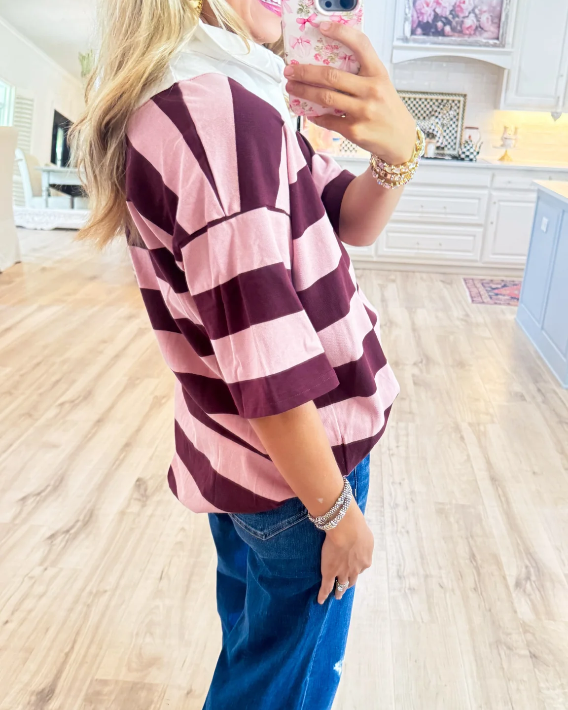 Stripe Polo Tunic