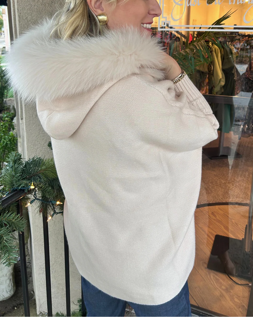 Cozy Faux Fox Fur Cape
