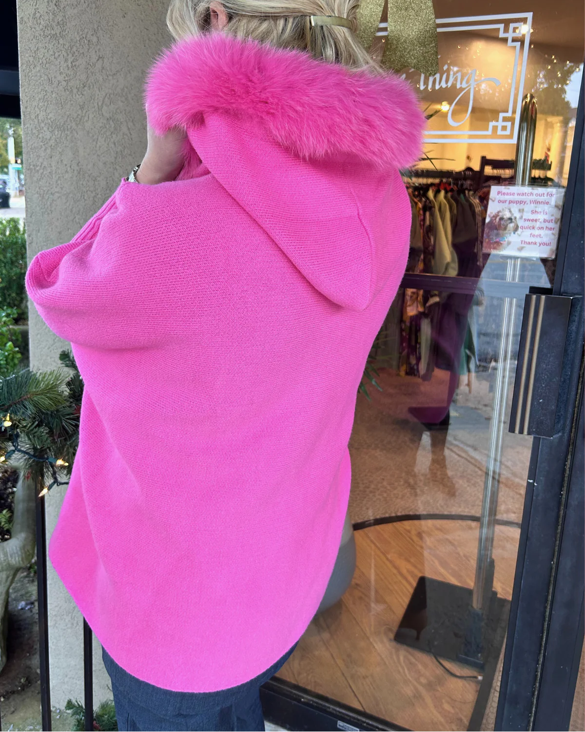 Cozy Faux Fox Fur Cape