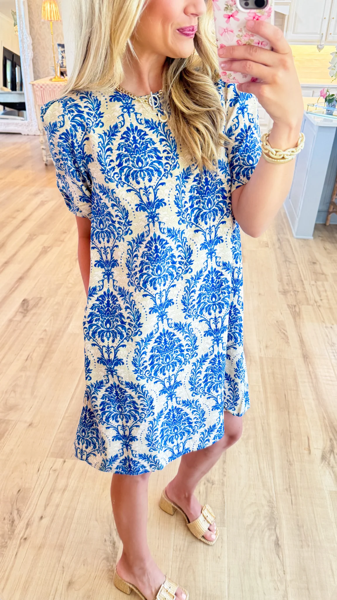 Women's Printed Short Sleeve Dress