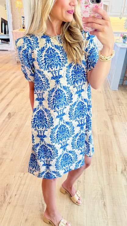 Women's Printed Short Sleeve Dress