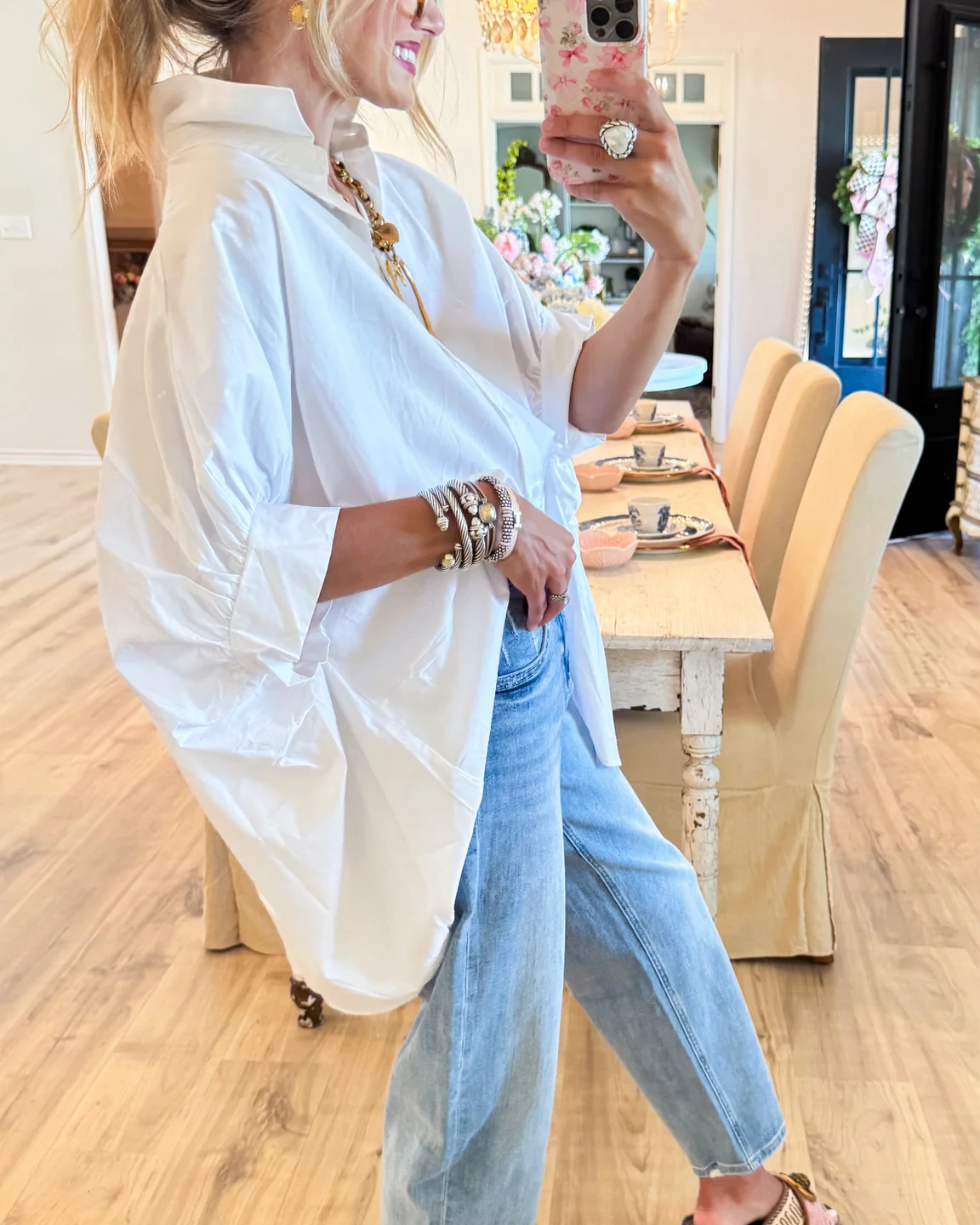 Relaxed Chic Oversized White Shirt