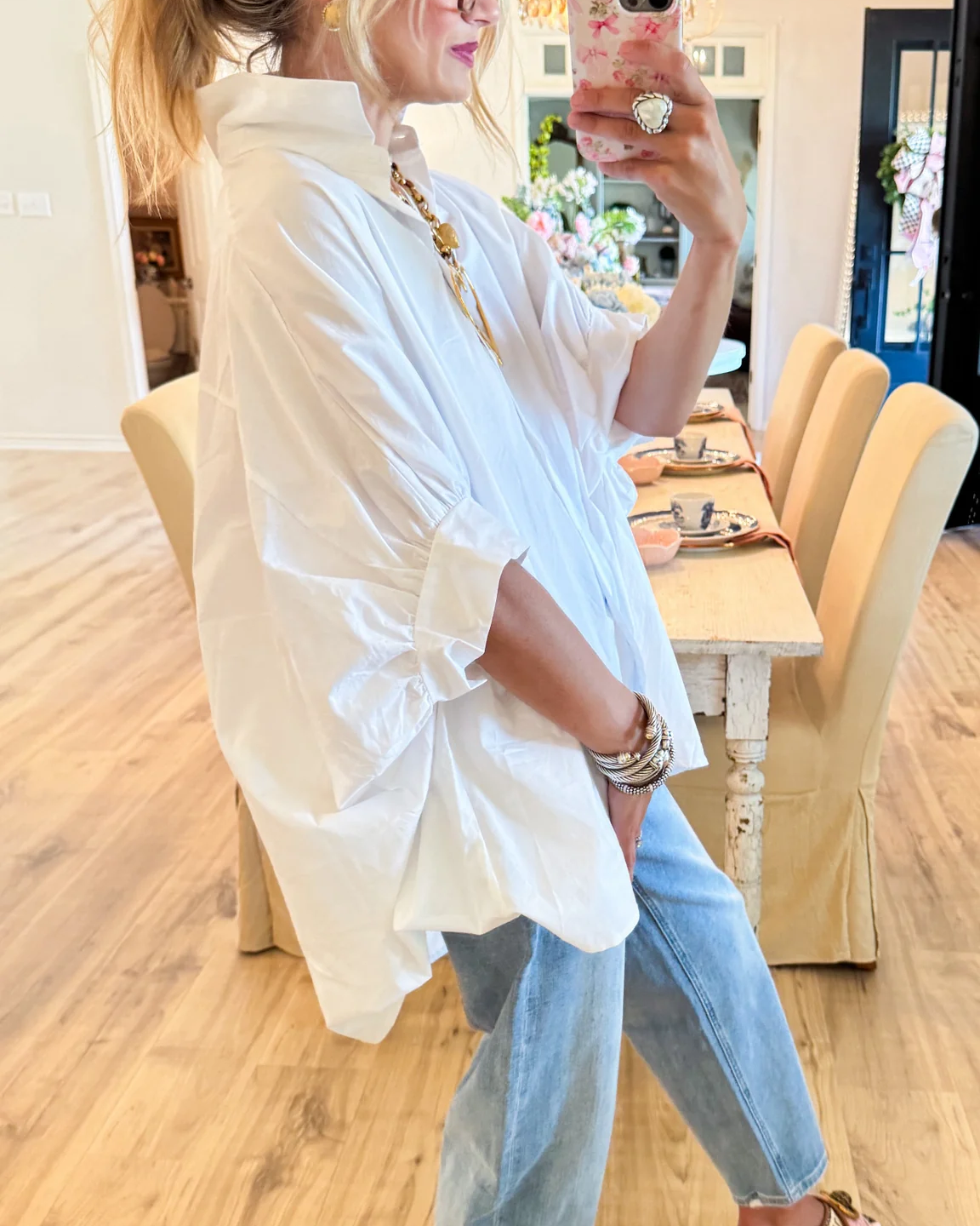 Relaxed Chic Oversized White Shirt