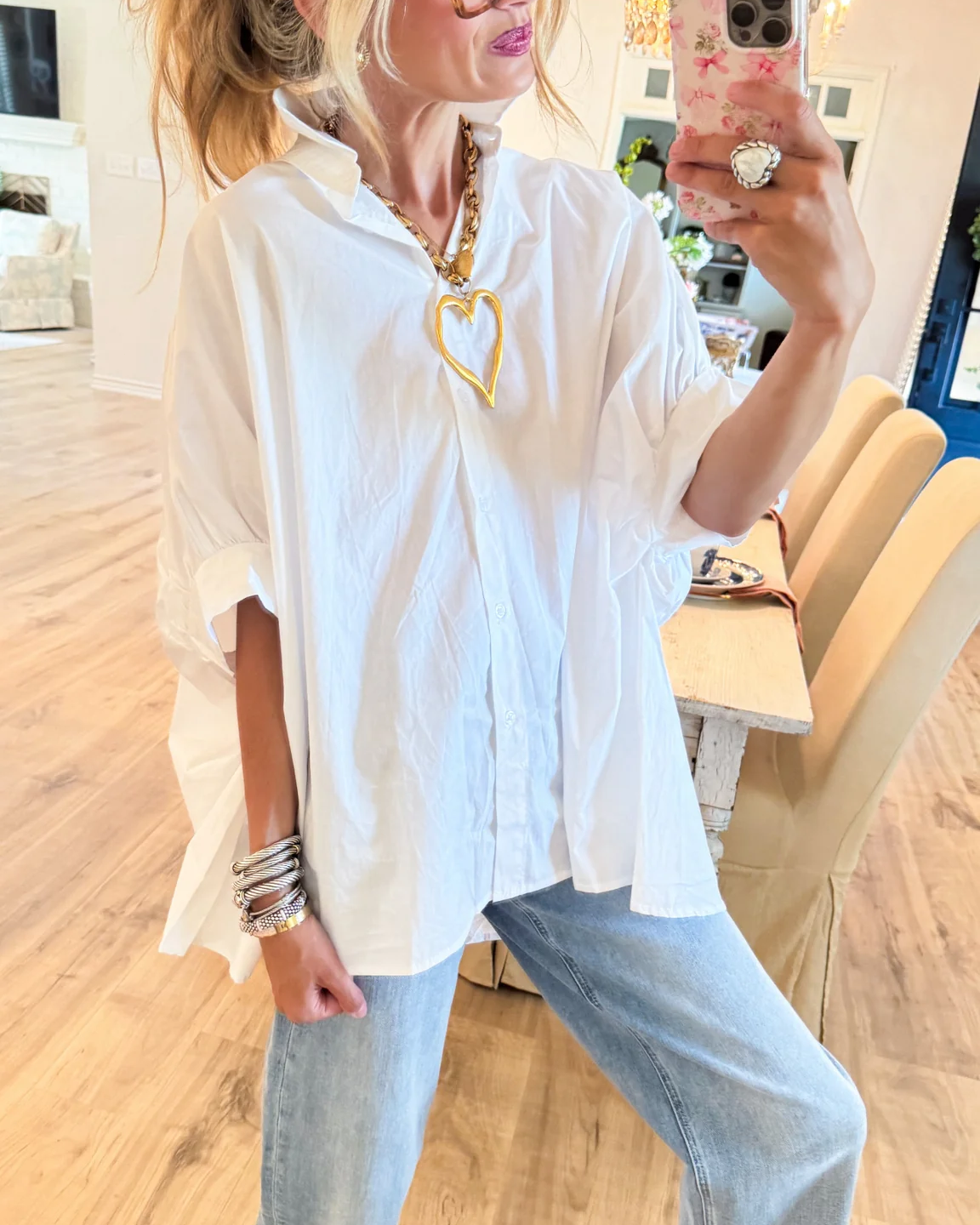 Relaxed Chic Oversized White Shirt