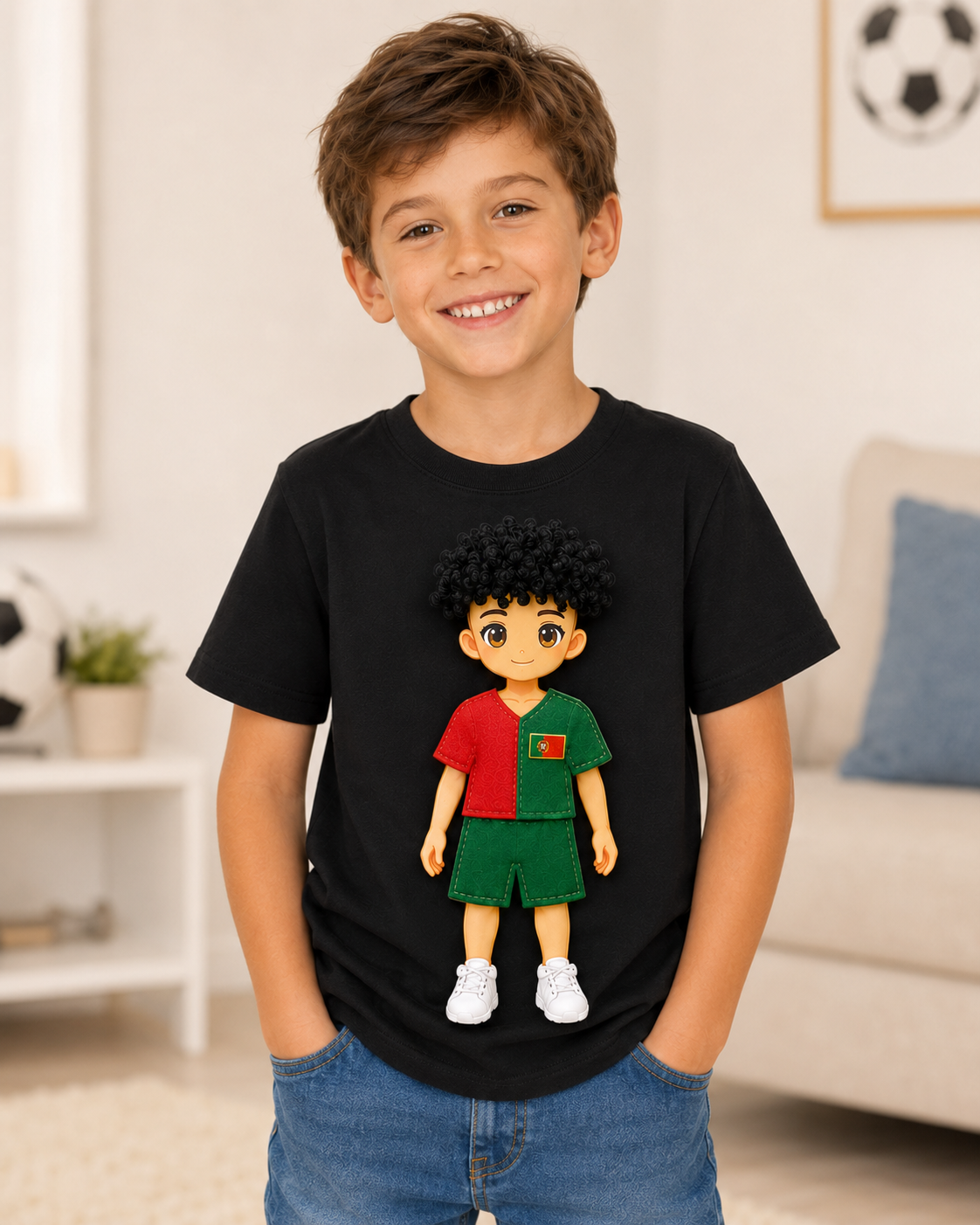 Kick & Switch™ Interchangeable Football Doll T-Shirt