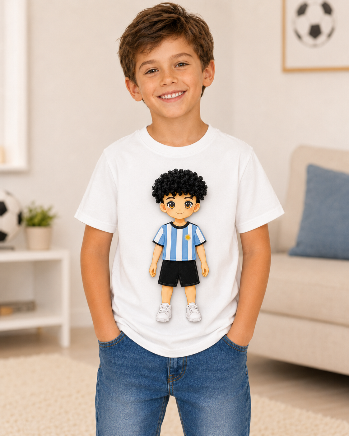 Kick & Switch™ Interchangeable Football Doll T-Shirt