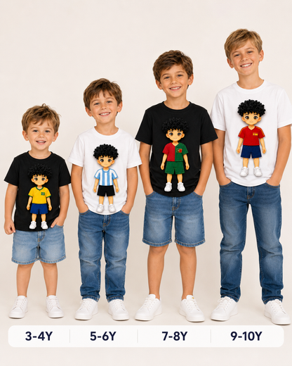 Kick & Switch™ Interchangeable Football Doll T-Shirt