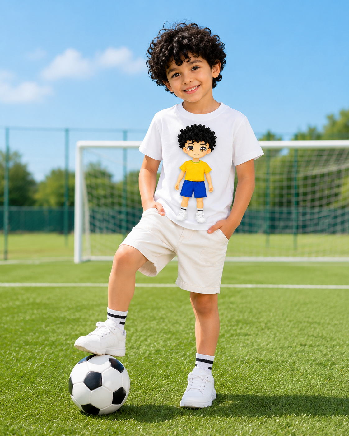 Kick & Switch™ Interchangeable Football Doll T-Shirt