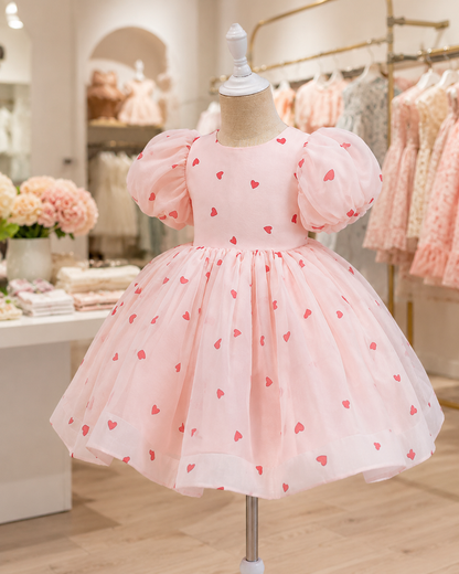 Sweetheart Dreams Puff Sleeve Princess Dress