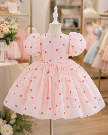 Sweetheart Dreams Puff Sleeve Princess Dress