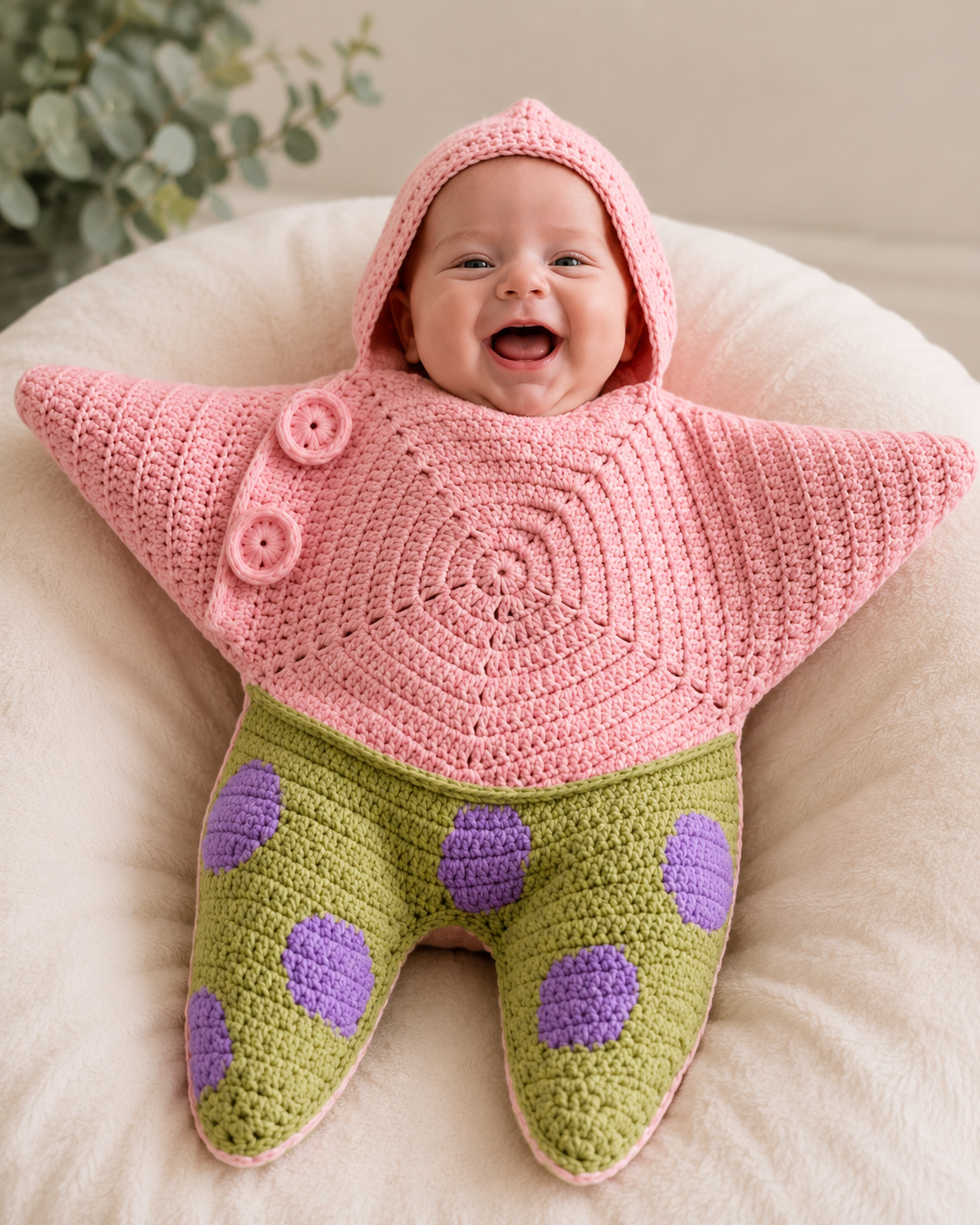 Cozy Starfish Baby Cocoon