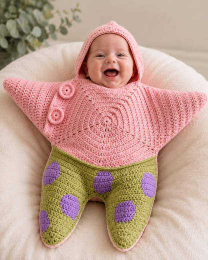 Cozy Starfish Baby Cocoon