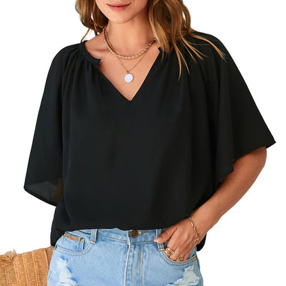 Womens Summer Clothes Batwing Top