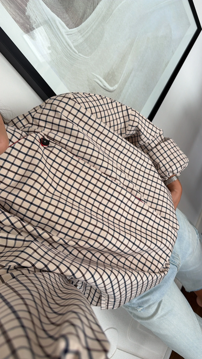 Redline Windowpane Cropped Jacket
