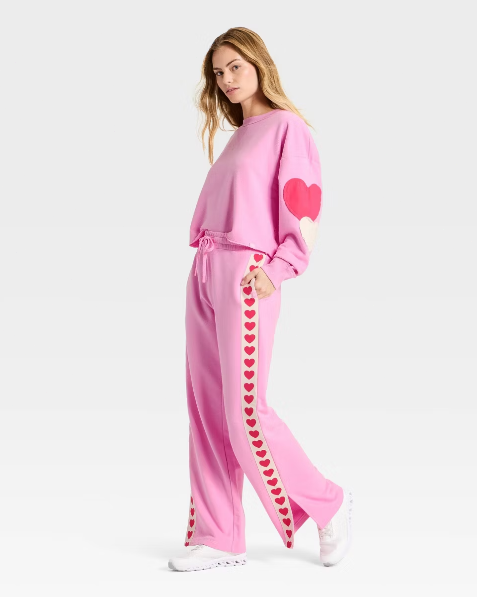 Heart-to-Heart Lounge Set – Bubblegum Pink