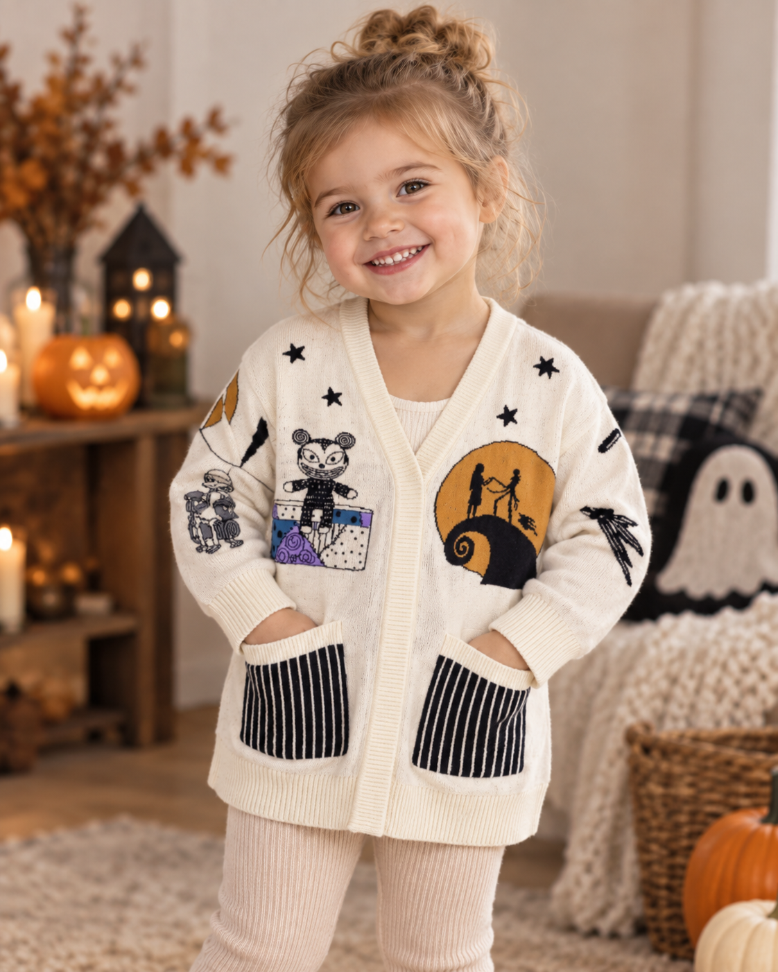 Whimsical Holiday Family Matching Knit Cardigan