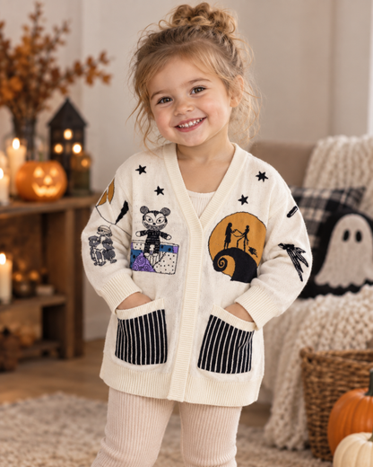 Whimsical Holiday Family Matching Knit Cardigan